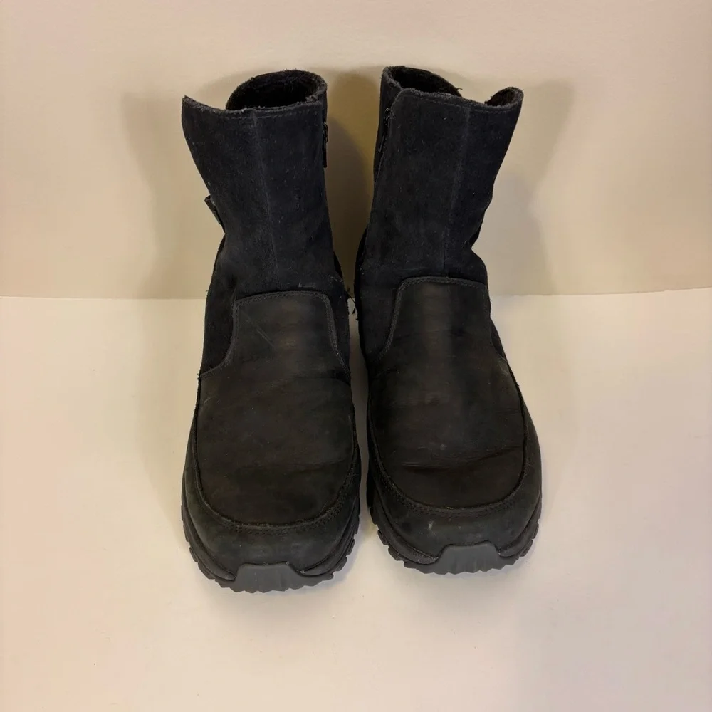 Merrell Black Suede‎ and Leather Men’s Fur Lined Winter Boots 10.5